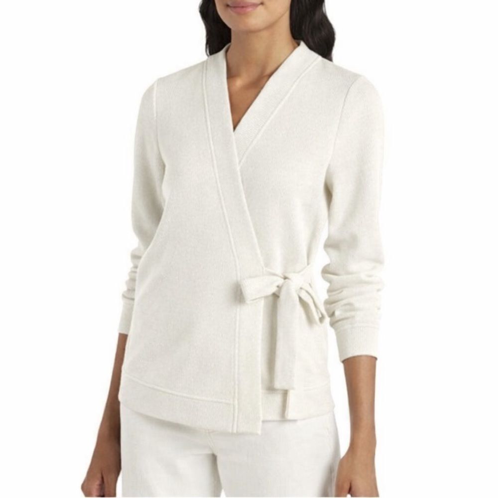 NWT BREA CANYON Jordyn Wrap Sweater Ivory M